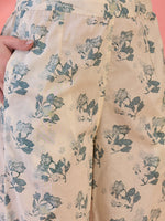 Off White Floral Printed Kurta Set for Women - SanskrutiHomes 