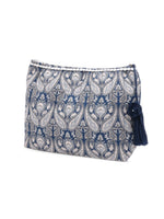 Boho Floral Cotton Pouch with Tassel - SanskrutiHomes 