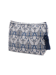 Boho Floral Cotton Pouch with Tassel - SanskrutiHomes 