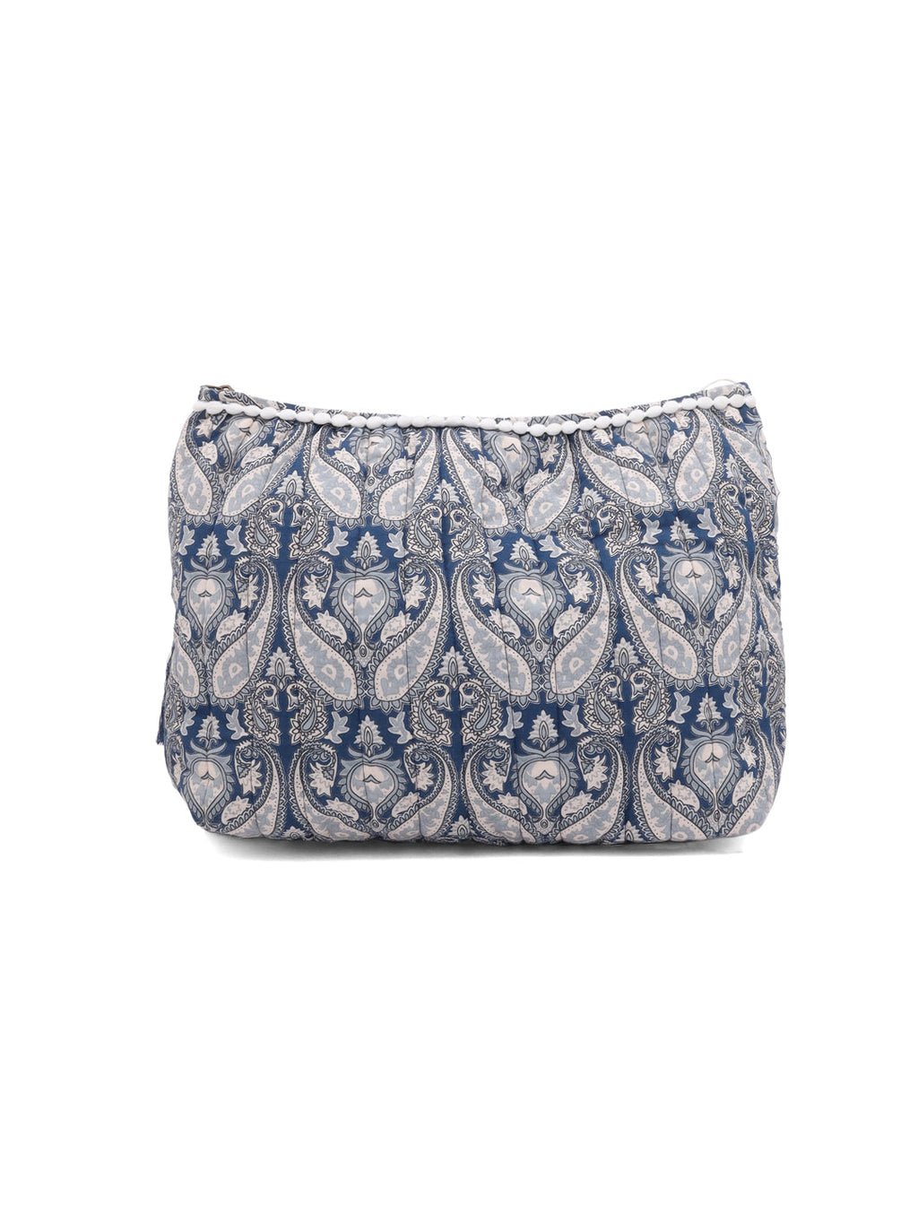 Boho Floral Cotton Pouch with Tassel - SanskrutiHomes 