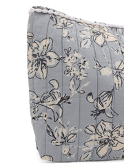 Floral Printed Quilted Pouch - SanskrutiHomes 