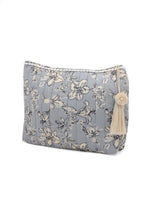 Floral Printed Quilted Pouch - SanskrutiHomes 