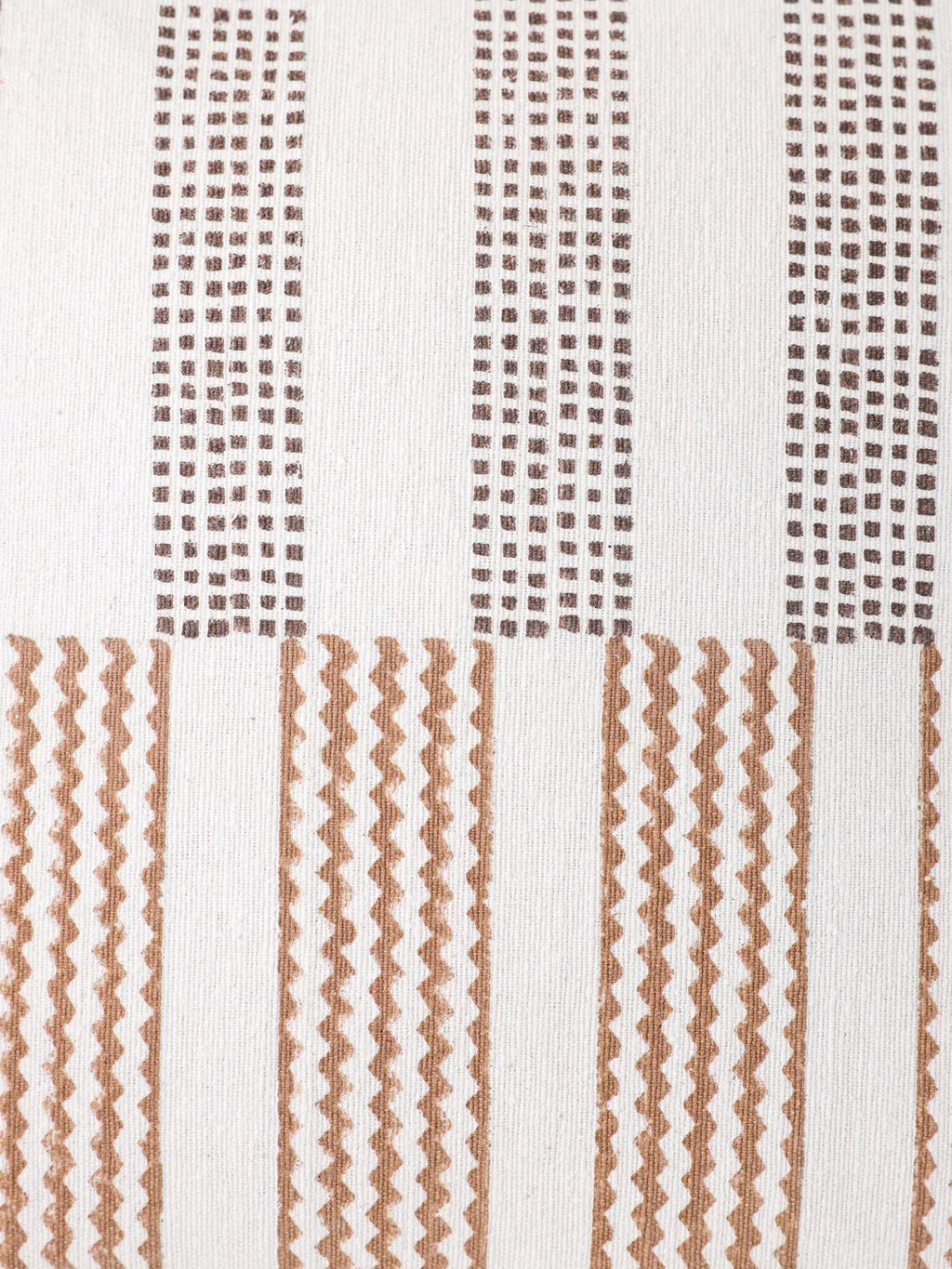 Cotton Brown Colour Geometric Cushion Covers - SanskrutiHomes 