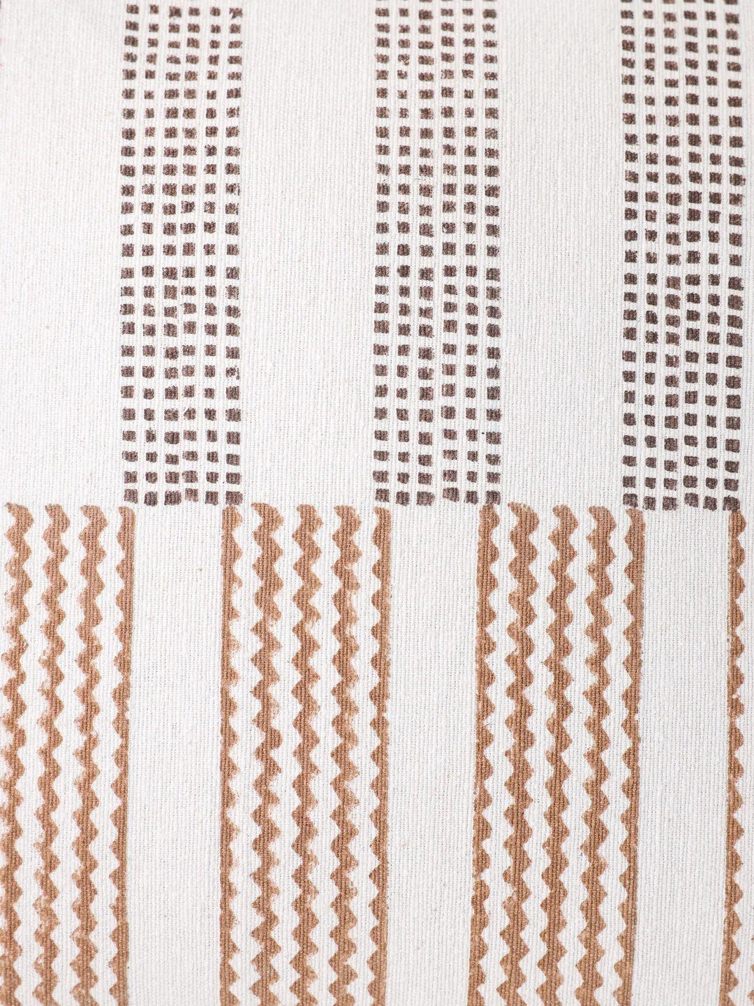 Cotton Brown Colour Geometric Cushion Covers - SanskrutiHomes 