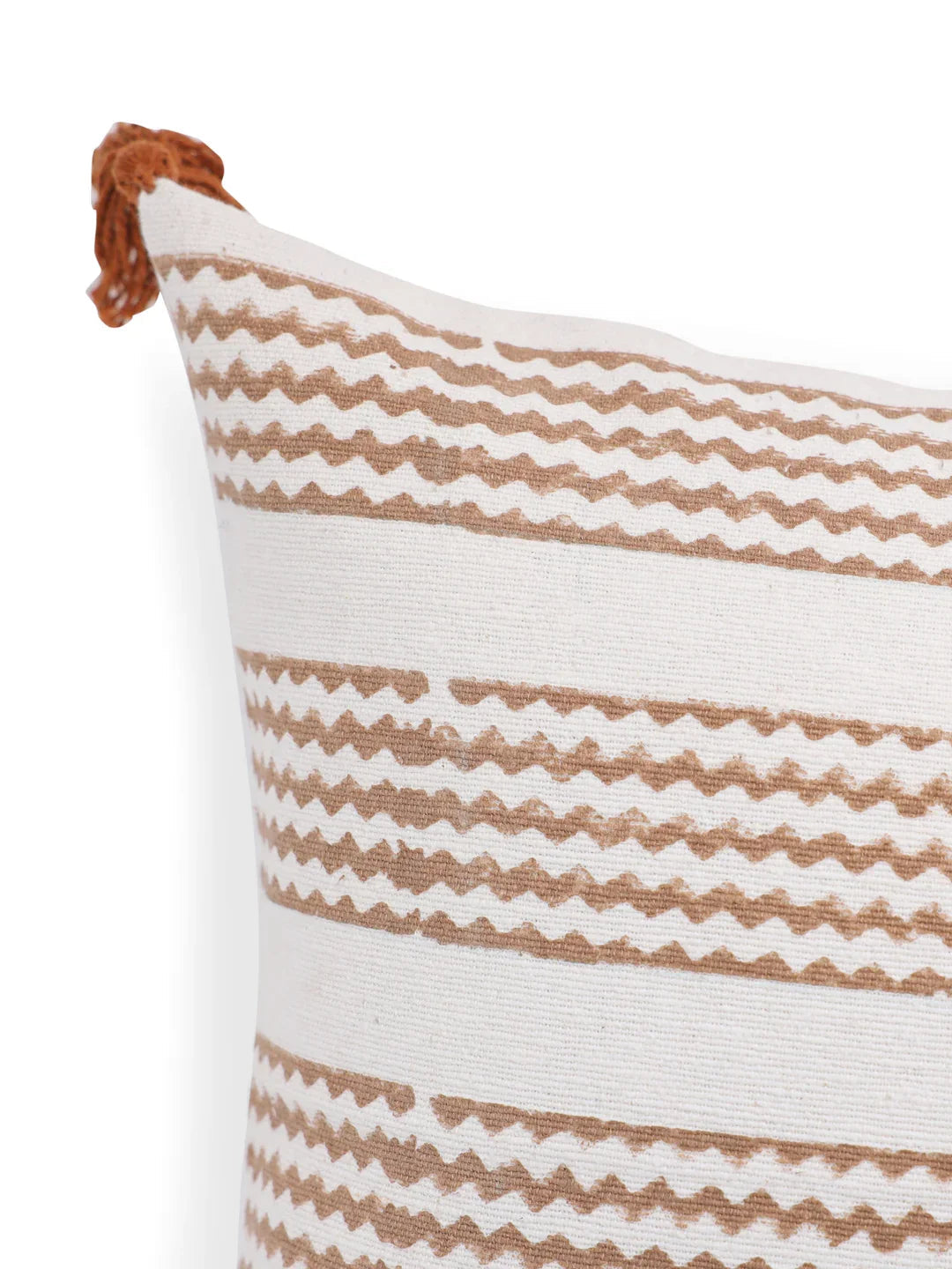 Cotton Brown Colour Geometric Cushion Covers - SanskrutiHomes 