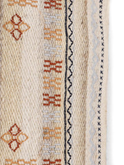 Jute Cotton Beige Colour Geometric Cushion Covers - SanskrutiHomes 