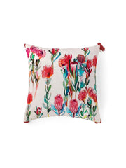 Velvet Multi Colour Floral Cushion Covers - SanskrutiHomes 