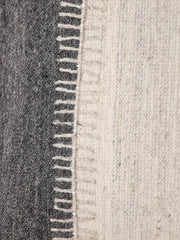 Jute Cotton Off White Colour Self Design Cushion Covers