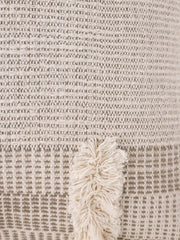 Cotton Cream Colour Self Design Cushion Covers - SanskrutiHomes 