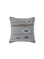 Jute Cotton Grey Colour Geometric Cushion Covers - SanskrutiHomes 