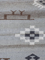 Jute Cotton Grey Colour Geometric Cushion Covers - SanskrutiHomes 