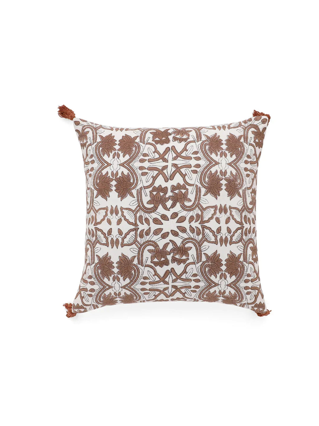 Cotton Brown Colour Ethnic Motifs Cushion Covers - SanskrutiHomes 