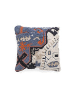 Cotton Blue Colour Embroidered Cushion Covers - SanskrutiHomes 
