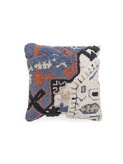 Cotton Blue Colour Embroidered Cushion Covers - SanskrutiHomes 