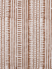 Cotton Brown Colour Striped Cushion Covers - SanskrutiHomes 