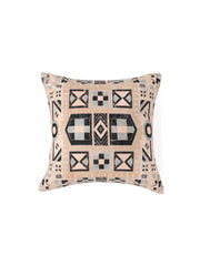 Velvet Beige Colour Geometric Cushion Covers - SanskrutiHomes 
