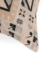 Velvet Beige Colour Geometric Cushion Covers - SanskrutiHomes 