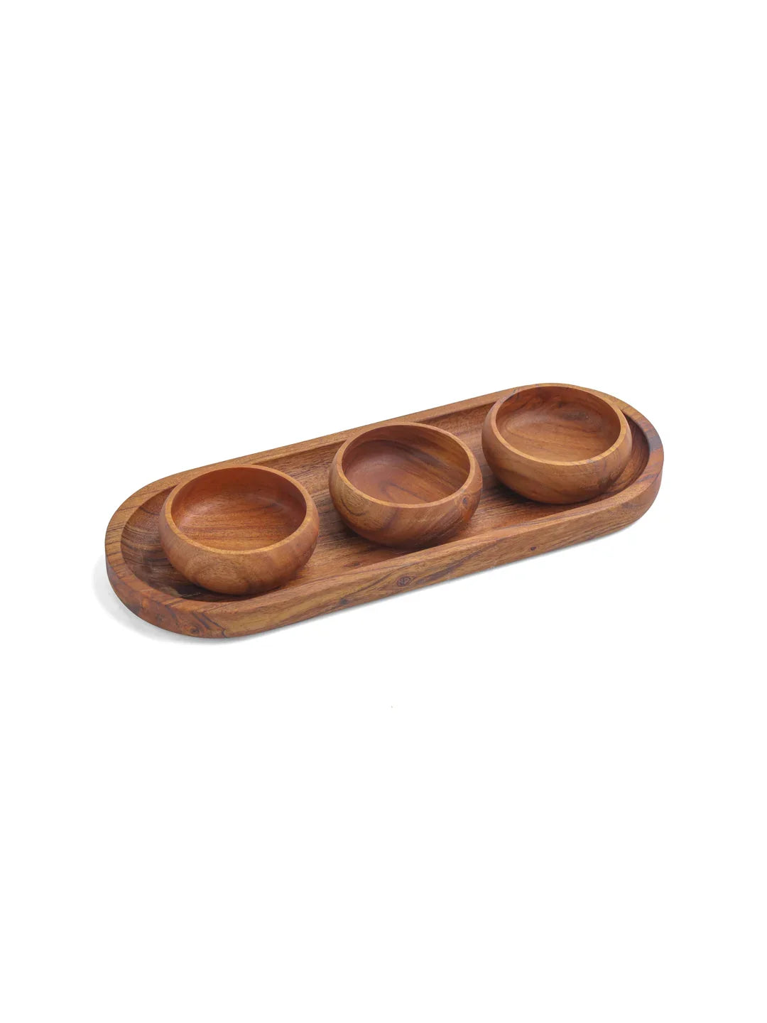 PLATTER WITH CURVED BOWLS - SanskrutiHomes 
