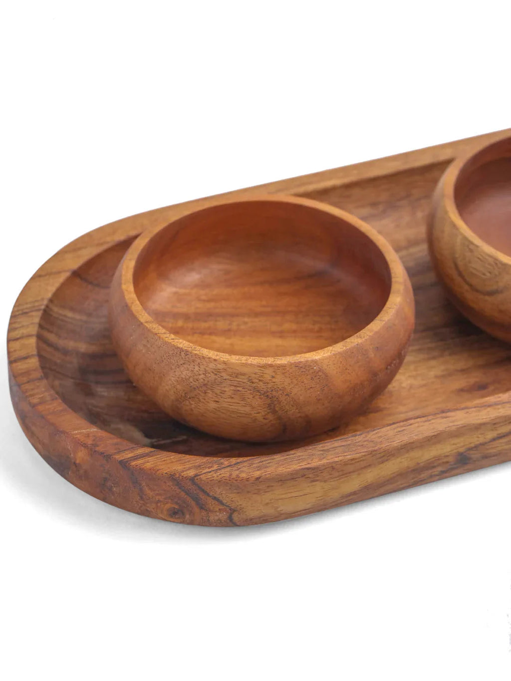 PLATTER WITH CURVED BOWLS - SanskrutiHomes 