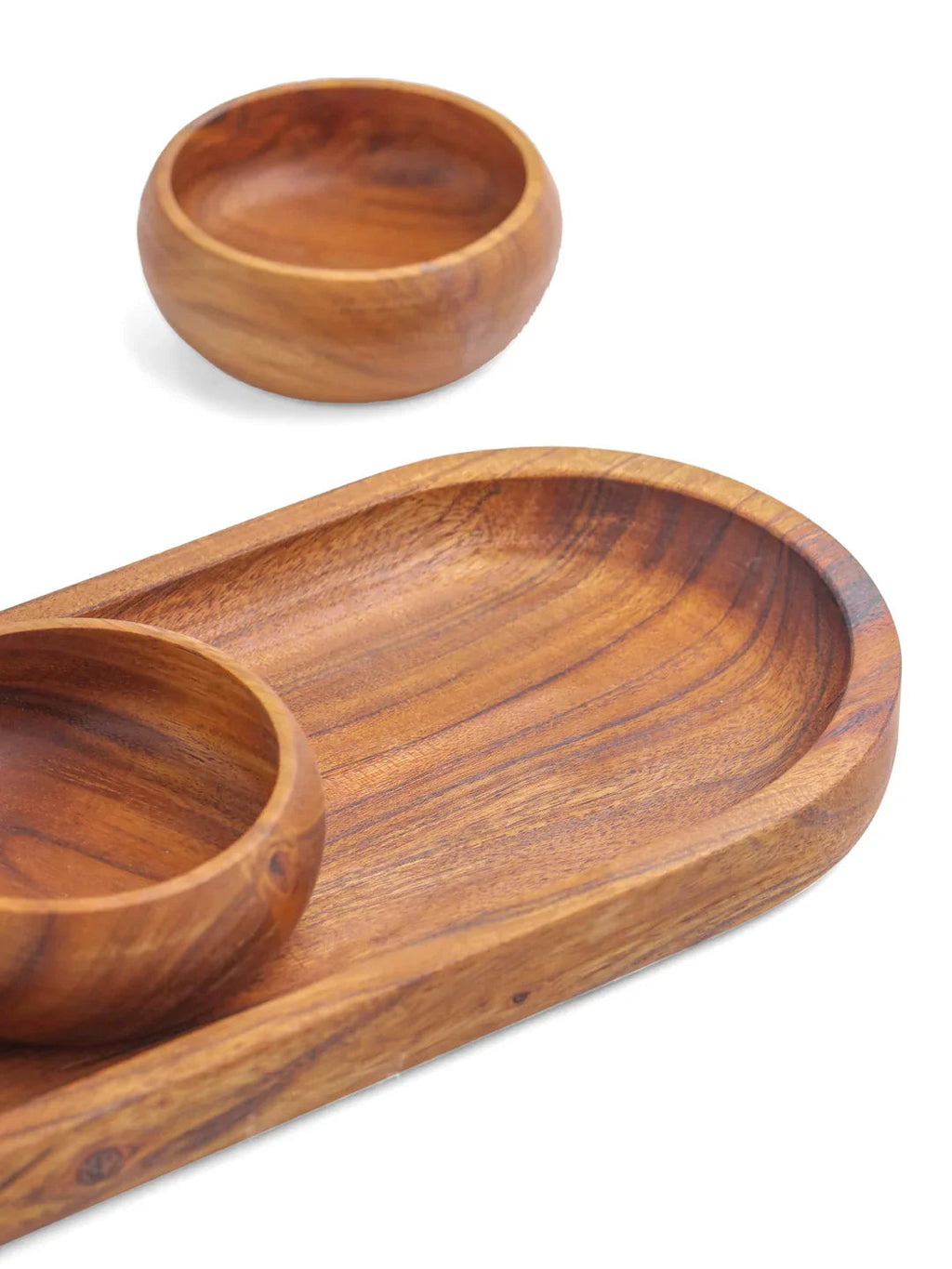 PLATTER WITH CURVED BOWLS - SanskrutiHomes 