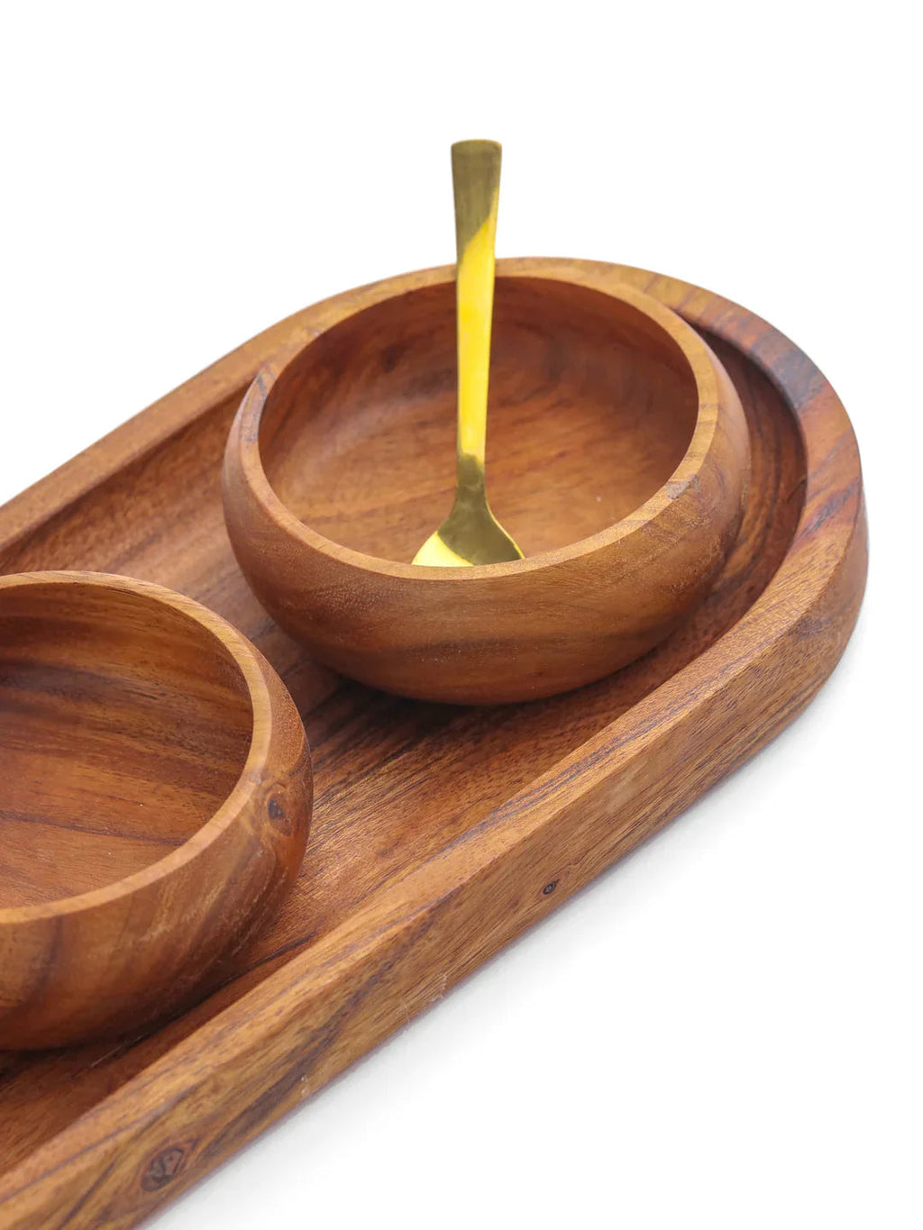 PLATTER WITH CURVED BOWLS - SanskrutiHomes 