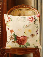 Velvet Multi Colour Floral Cushion Covers - SanskrutiHomes 