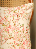 Velvet Pink Colour Floral Cushion Covers - SanskrutiHomes 