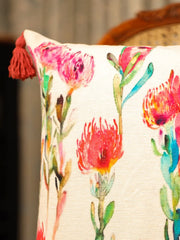 Velvet Multi Colour Floral Cushion Covers - SanskrutiHomes 