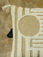 Cotton Off White Colour Embroidered Cushion Covers - SanskrutiHomes 