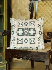 Velvet Beige Colour Geometric Cushion Covers - SanskrutiHomes 