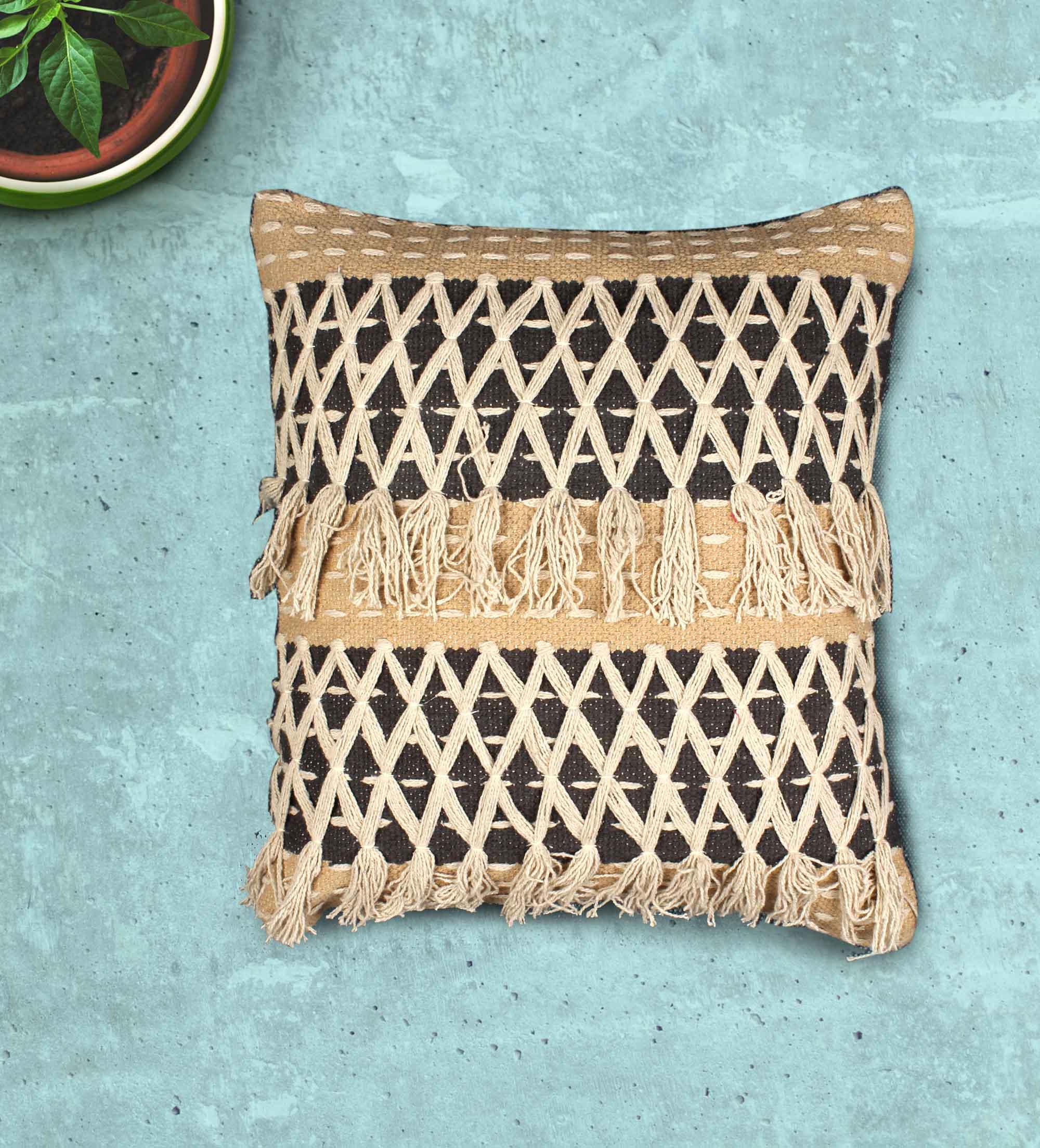 Hand-made Designer Cotton Cushion Covers - SanskrutiHomes 