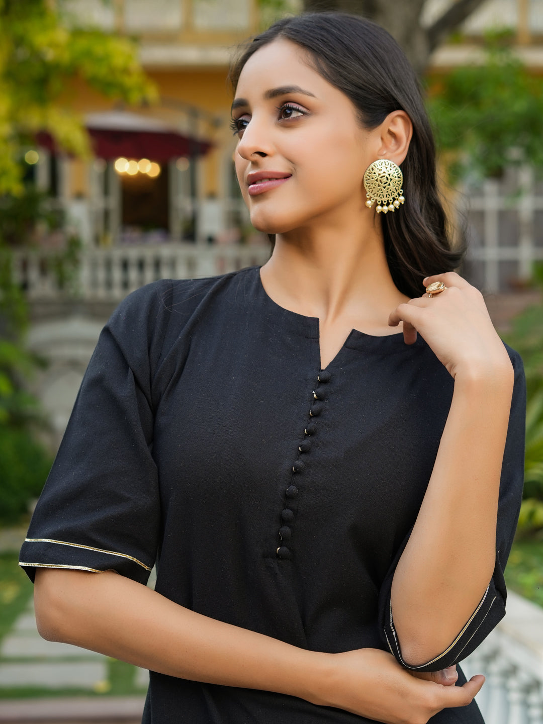 Women 3pcs Kurta Set With Orgenza Dupatta