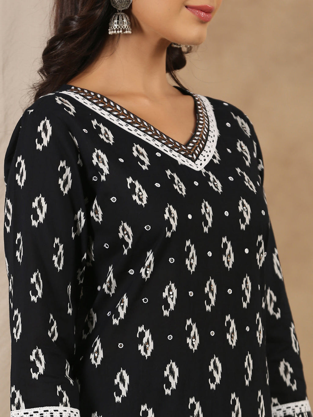 Women Pure Cotton 3 Pcs Kurta Set