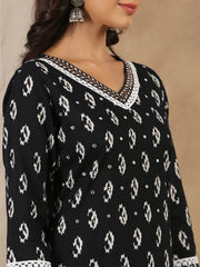 Women Pure Cotton 3 Pcs Kurta Set