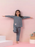 Grey Color Cotton Night Suit for Kids - SanskrutiHomes 