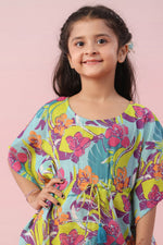 Multi Floral Printed Cotton Kids Night Suits - SanskrutiHomes 