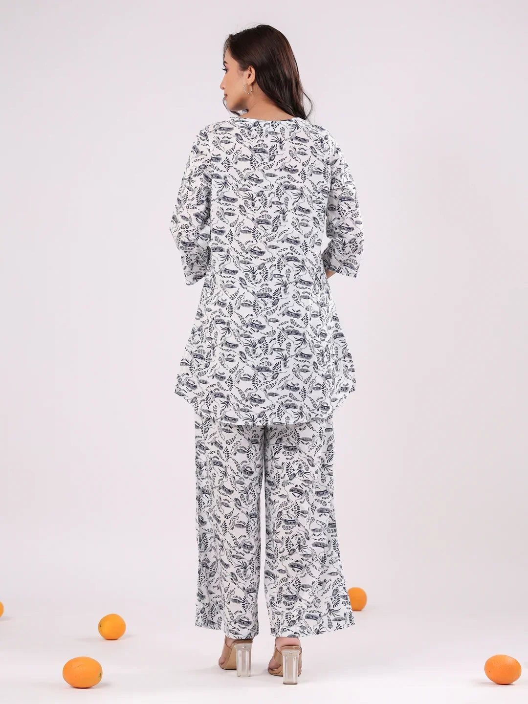 Cotton Printed Night Suit Set for Women - SanskrutiHomes 