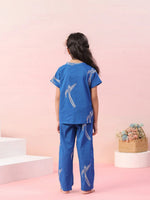Sparrow Printed Cotton Kids Night Suit - SanskrutiHomes 