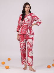 Animal Printed Cotton Kids Night Suits - SanskrutiHomes 