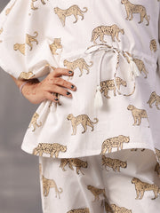 Animal Printed Cotton Kids Night Suits