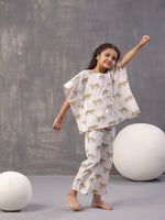 Animal Printed Cotton Kids Night Suits - SanskrutiHomes 
