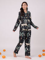 Animal Printed Cotton Kids Night Suits - SanskrutiHomes 