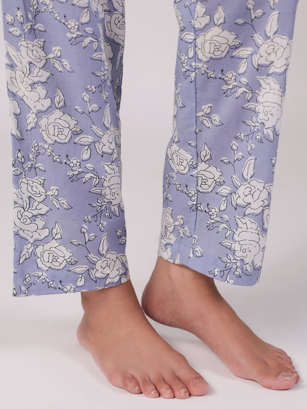 Floral Panda Printed Cotton Kids Night Suits - SanskrutiHomes 