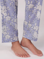 Floral Panda Printed Cotton Kids Night Suits - SanskrutiHomes 