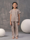 Kids Geometric Printed Cotton Night Suit - SanskrutiHomes 