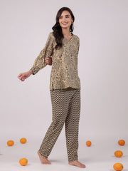 Women Printed Pure Cotton Co-Ords - SanskrutiHomes 