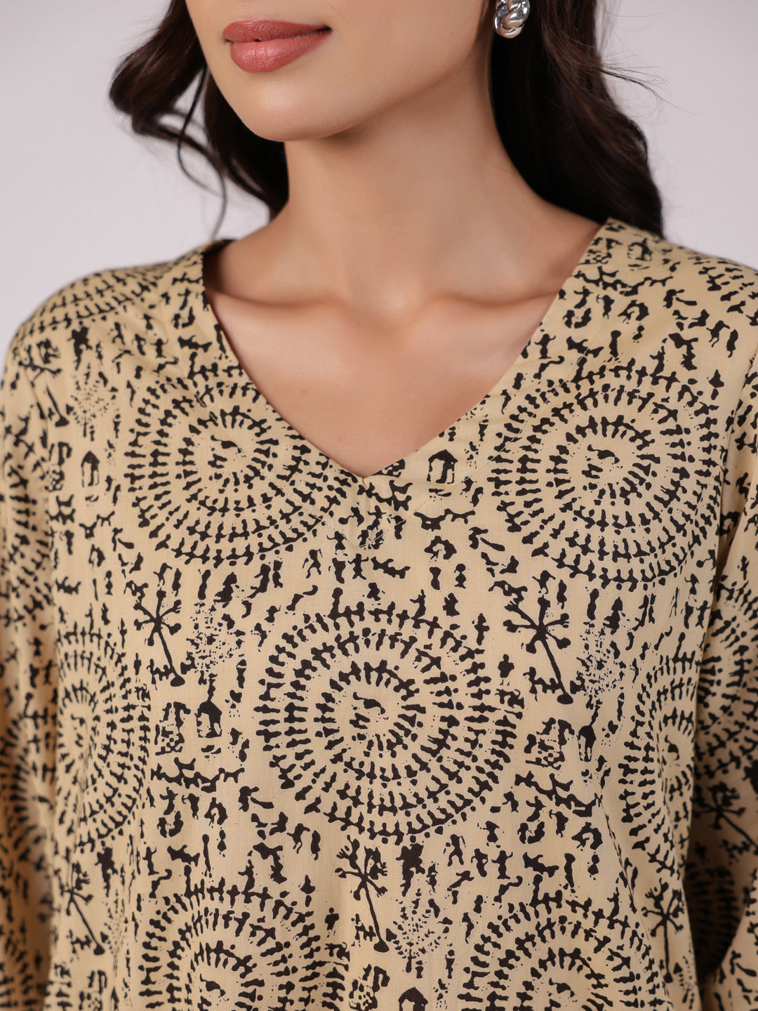 Women Printed Pure Cotton Co-Ords - SanskrutiHomes 