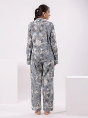 Animal Printed Night Suit Set for Women - SanskrutiHomes 