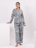 Animal Printed Night Suit Set for Women - SanskrutiHomes 