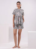 Cotton Printed Night Suit Set for Women - SanskrutiHomes 